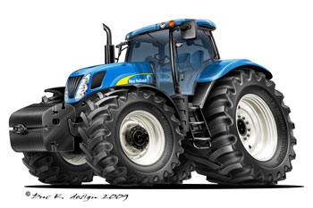 new holland cartoon tractor