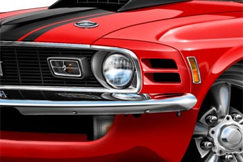 Mustang MACH 1 cartoon car